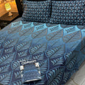 Cotton Gold fabric King Size Bed Sheet
