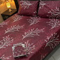 Cotton Gold fabric King Size Bed Sheet