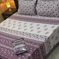 Cotton Gold fabric King Size Bed Sheet