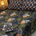 Cotton Gold fabric King Size Bed Sheet