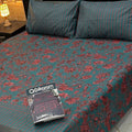 Cotton Gold fabric King Size Bed Sheet