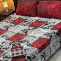 Cotton Gold fabric King Size Bed Sheet