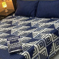 Cotton Gold fabric King Size Bed Sheet