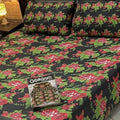 Cotton Gold fabric King Size Bed Sheet