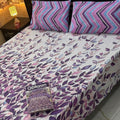 Cotton Gold fabric King Size Bed Sheet