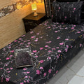 Cotton Gold fabric Single Pair Bed Sheets Set