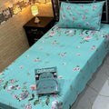 Cotton Gold fabric Single Pair Bed Sheets Set