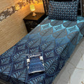 Cotton Gold fabric Single Pair Bed Sheets Set