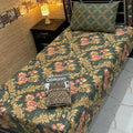Cotton Gold fabric Single Pair Bed Sheets Set