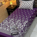 Cotton Gold fabric Single Pair Bed Sheets Set