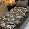 Cotton Gold fabric Single Pair Bed Sheets Set
