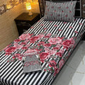 Cotton Gold fabric Single Pair Bed Sheets Set