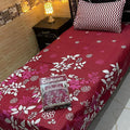 Cotton Gold fabric Single Pair Bed Sheets Set