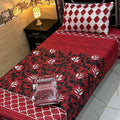 Cotton Gold fabric Single Pair Bed Sheets Set
