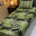 Cotton Gold fabric Single Pair Bed Sheets Set