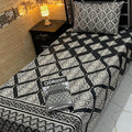 Cotton Gold fabric Single Pair Bed Sheets Set