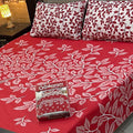 Cotton Gold fabric King Size Bed Sheet